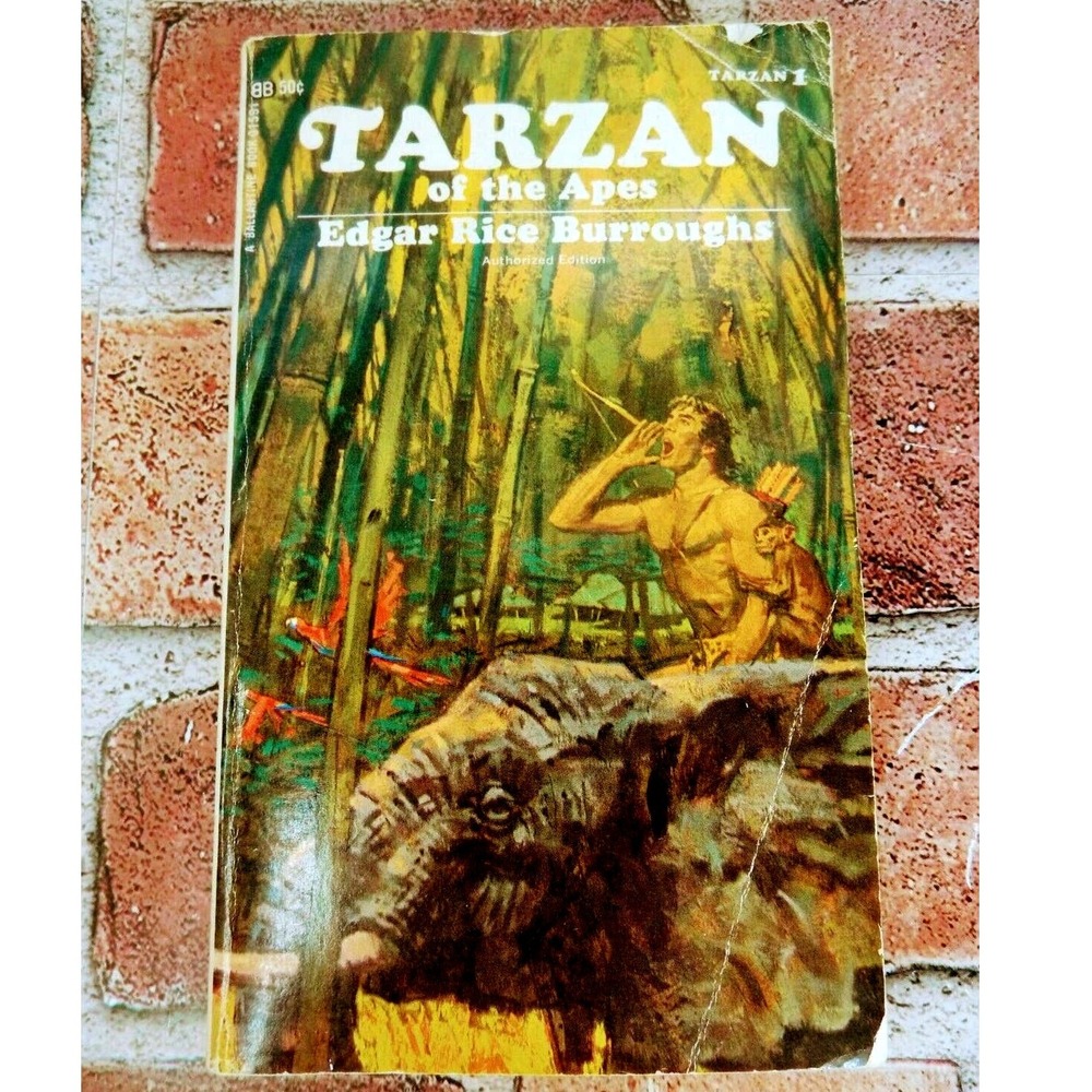 Tarzan of the Apes Edgar Rice Burroughs 1969 Ballantine‎ Vtg Adventure Paperback
